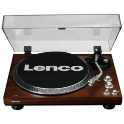Lenco L-92 Vollautomatischer Plattenspieler 45 Rpm - Hochwertiger Vinyl-Player mit modernem Design