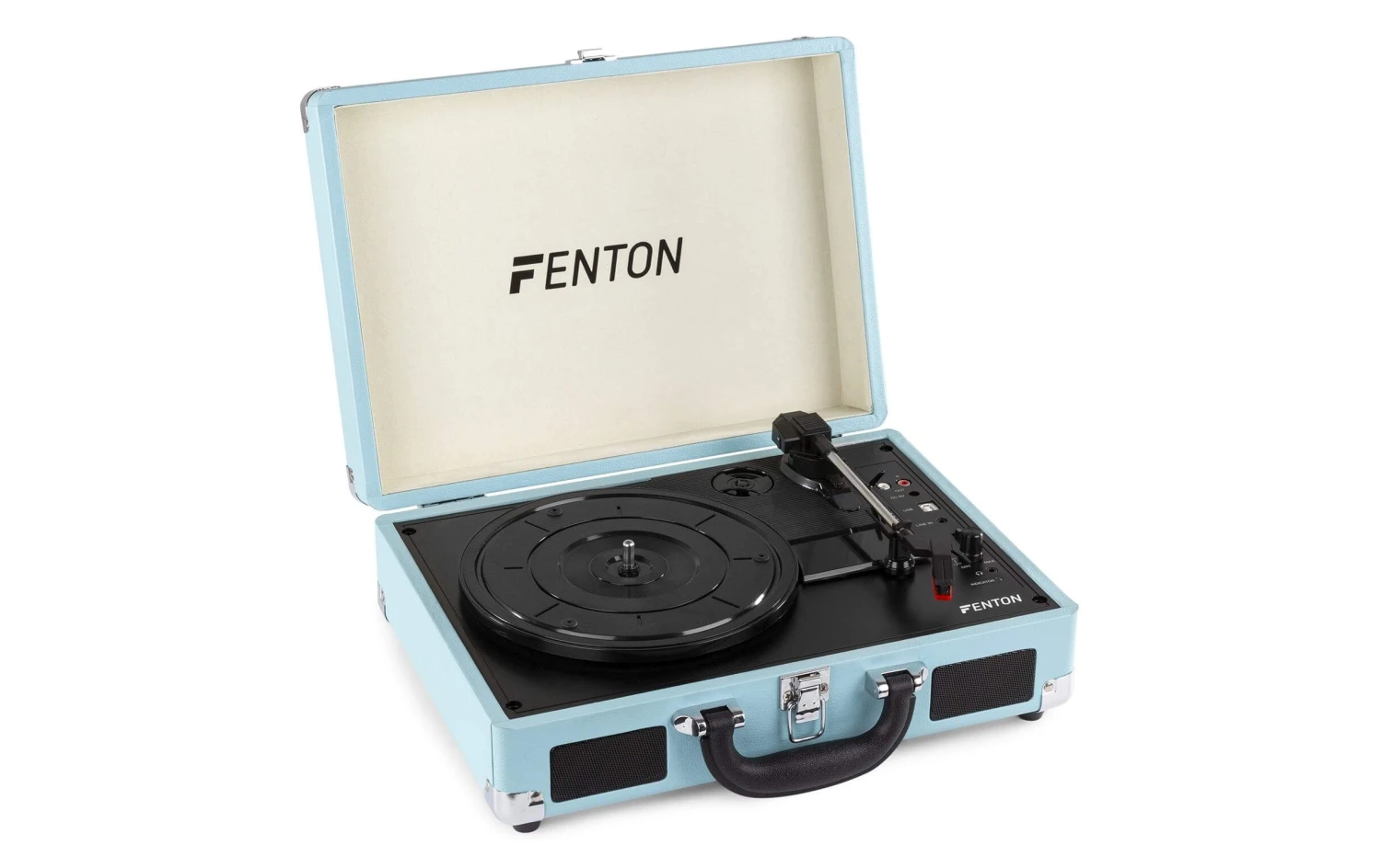 Fenton RP115 Bluetooth-Plattenspieler in Türkis – Vinyl-Player mit modernem Design 1 Fenton RP115 Bluetooth-Plattenspieler in Türkis – Vinyl-Player mit modernem Design