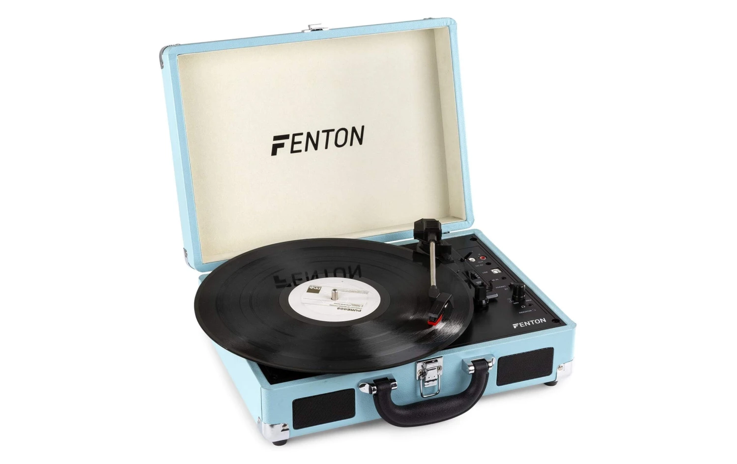 Fenton RP115 Bluetooth-Plattenspieler in Türkis – Vinyl-Player mit modernem Design 3 Fenton RP115 Bluetooth-Plattenspieler in Türkis – Vinyl-Player mit modernem Design – Bild 3