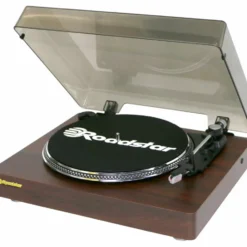 Roadstar TT-385BT-T Braun – Bluetooth Plattenspieler mit Retro-Design