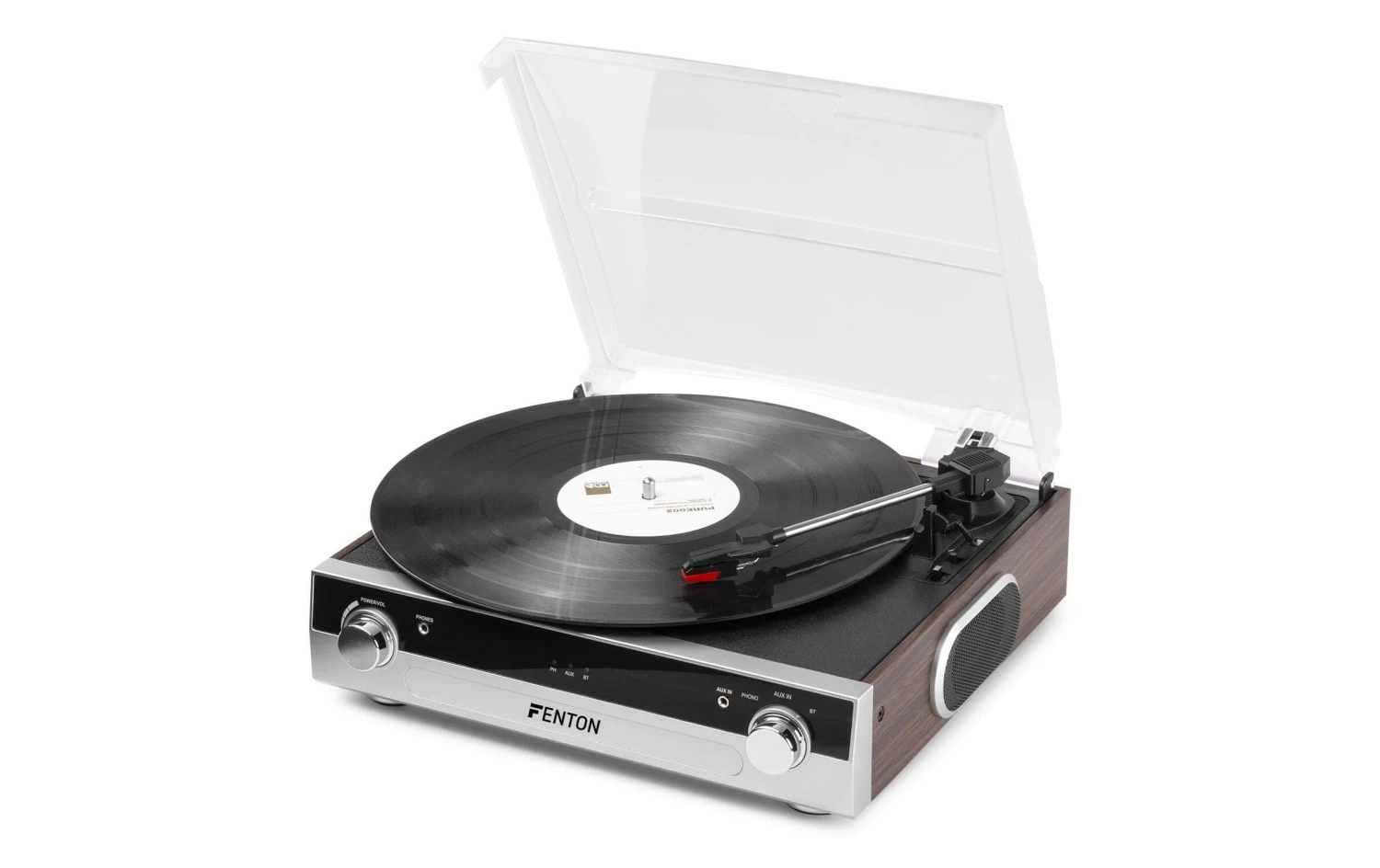 Fenton Plattenspieler Mit Bluetooth RP102A Braun - Retro-Design, hochwertiger Sound, einfache Bedienung 3 Fenton Plattenspieler Mit Bluetooth RP102A Braun - Retro-Design, hochwertiger Sound, einfache Bedienung – Bild 3