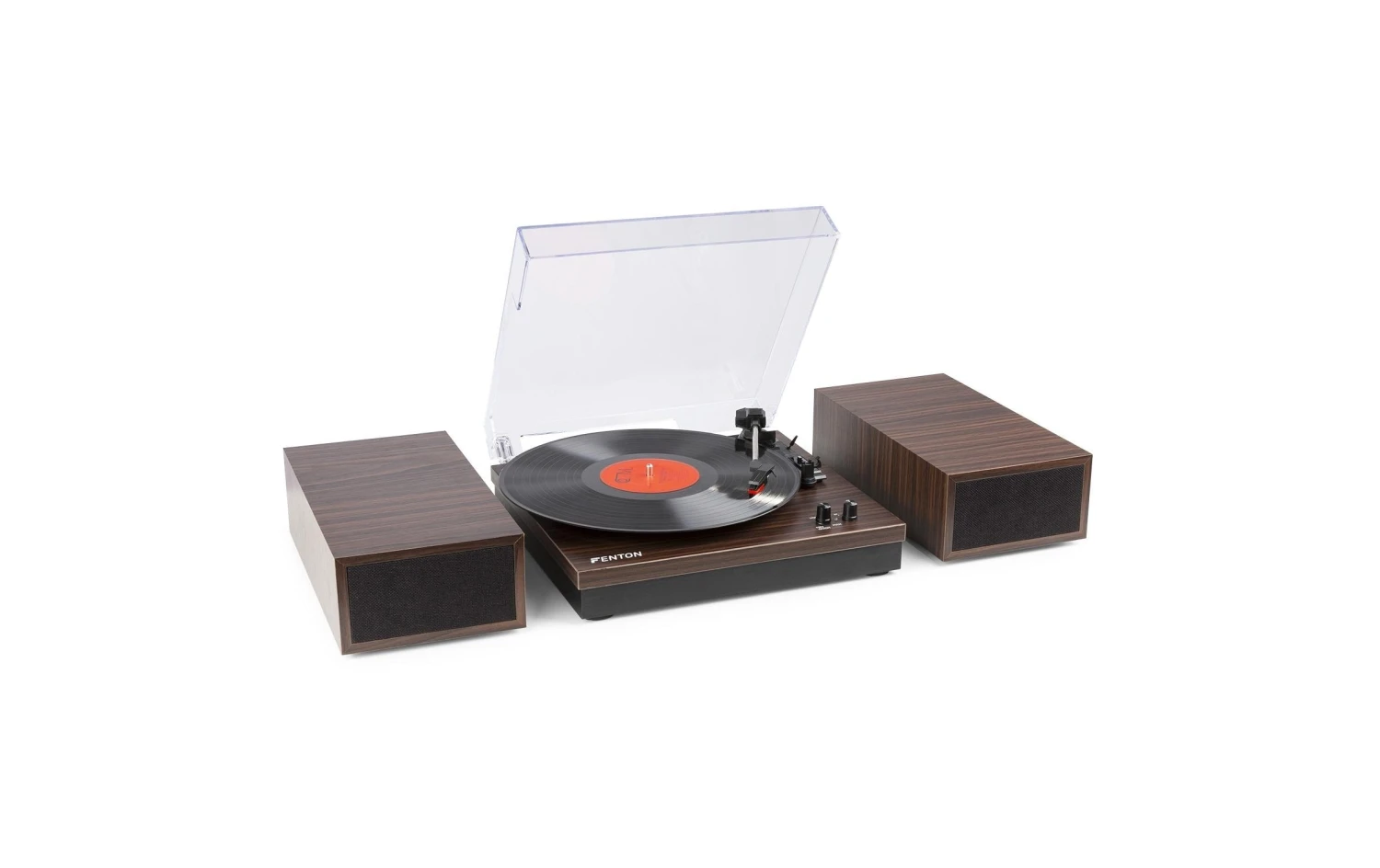 Fenton Plattenspieler RP165D Dunkelbraun - Hochwertiger Turntable mit modernem Design 1 Fenton Plattenspieler RP165D Dunkelbraun - Hochwertiger Turntable mit modernem Design