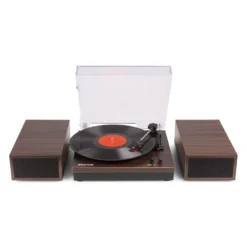 Fenton Plattenspieler RP165D Dunkelbraun - Hochwertiger Turntable mit modernem Design 5 Fenton Plattenspieler RP165D Dunkelbraun - Hochwertiger Turntable mit modernem Design -KlangHaus Verkäufe 1227009 3 5