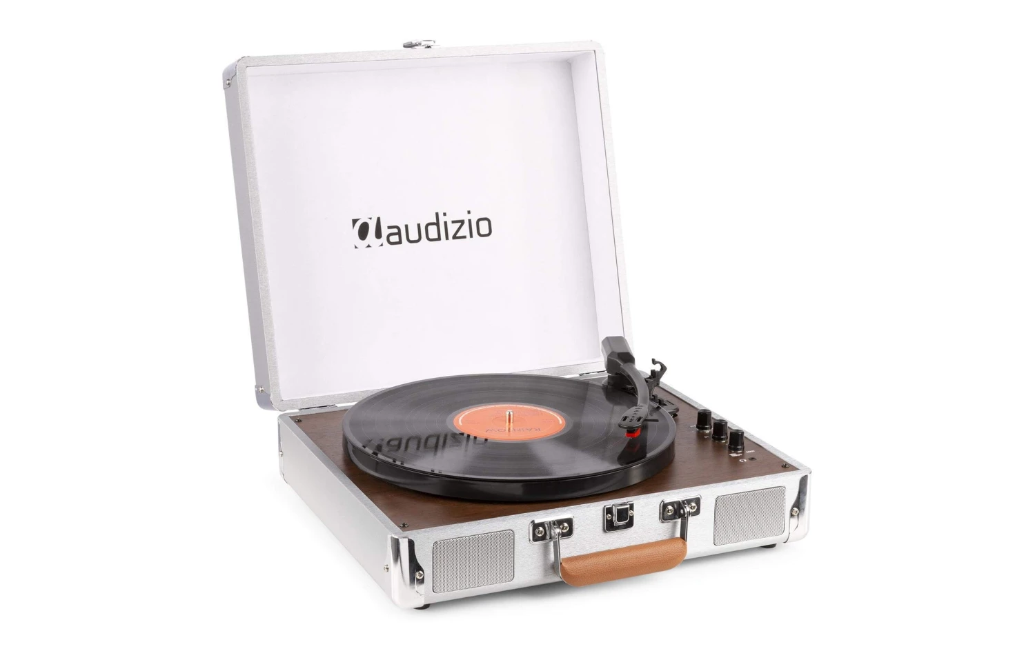 Audizio Plattenspieler Mit Bluetooth RP320 Aluminium - Hochwertiger Plattenspieler mit Bluetooth-Verbindung 1 Audizio Plattenspieler Mit Bluetooth RP320 Aluminium - Hochwertiger Plattenspieler mit Bluetooth-Verbindung