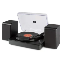 Audizio Plattenspieler Mit Bluetooth RP330 Schwarz - Moderner Vinyl-Player mit Bluetooth, USB & Stereo-Boxen -KlangHaus Verkäufe 1227660 3 5