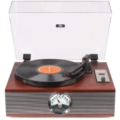 Fenton Plattenspieler Mit Bluetooth RP180 Dunkelbraun - Hochwertiger Vinyl-Player mit moderner Technologie 5 Fenton Plattenspieler Mit Bluetooth RP180 Dunkelbraun - Hochwertiger Vinyl-Player mit moderner Technologie -KlangHaus Verkäufe 1227663 3 5