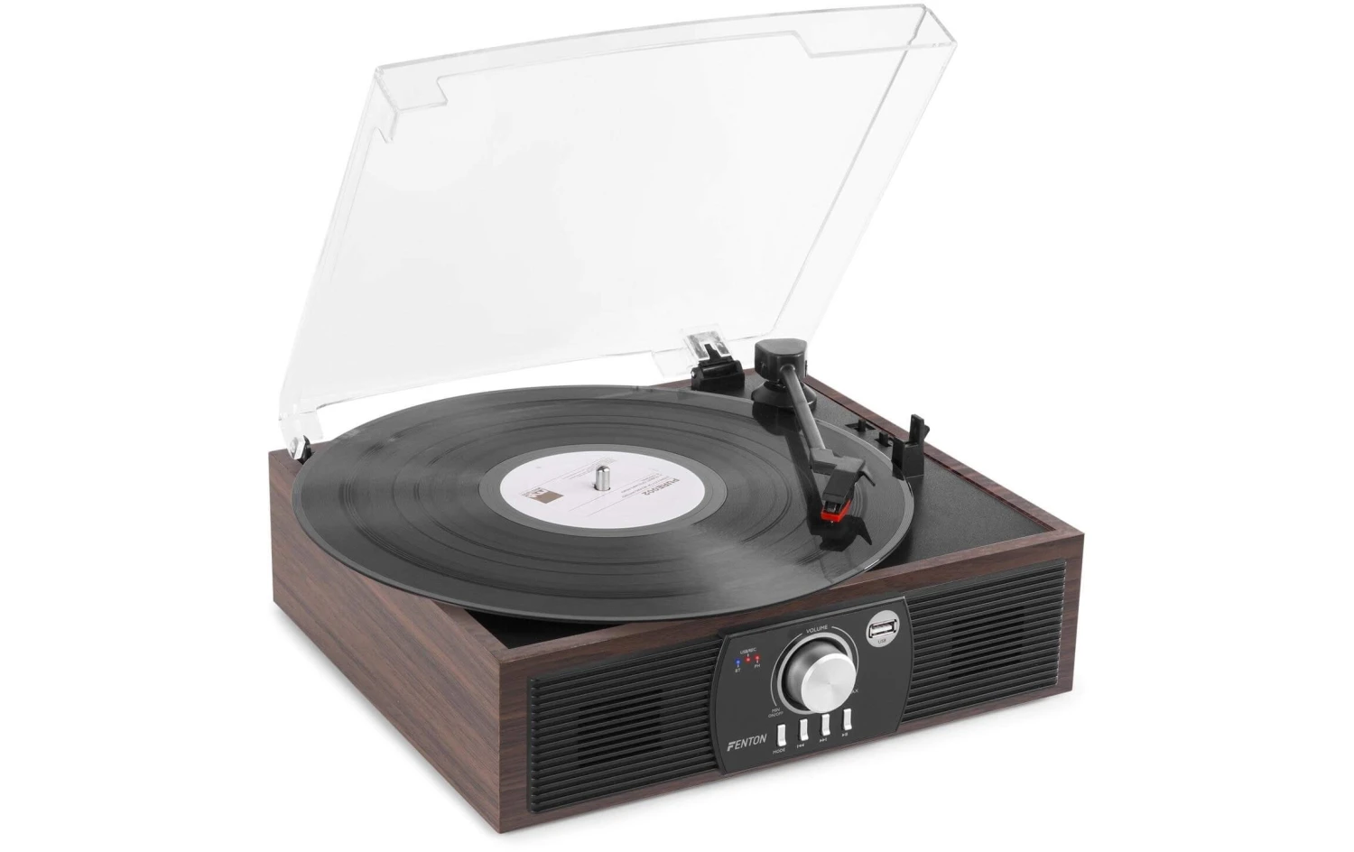Fenton RP175DW Plattenspieler Mit Bluetooth - Dunkelbraun | Hochwertiger Vinyl-Player 1 Fenton RP175DW Plattenspieler Mit Bluetooth - Dunkelbraun | Hochwertiger Vinyl-Player