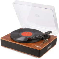 Fenton Plattenspieler RP162D Dunkelbraun - Hochwertiger Plattenspieler für Vinyl-Liebhaber