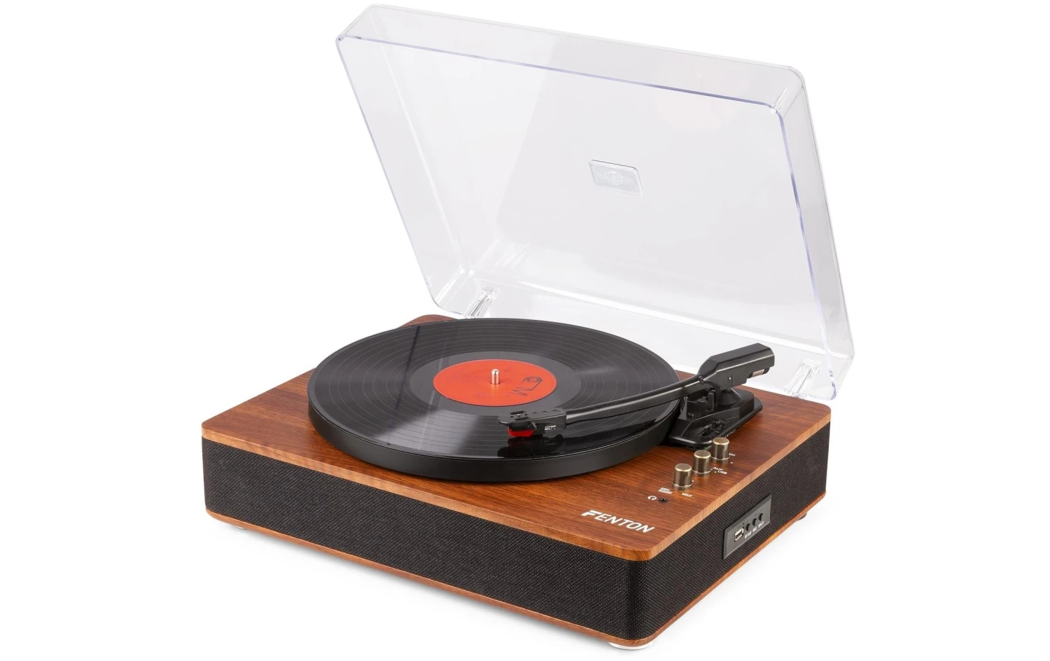 Fenton Plattenspieler RP162D Dunkelbraun - Hochwertiger Plattenspieler für Vinyl-Liebhaber 1 Fenton Plattenspieler RP162D Dunkelbraun - Hochwertiger Plattenspieler für Vinyl-Liebhaber