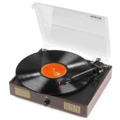 Fenton Plattenspieler RP106DW Dunkelbraun - Hochwertiger Plattenspieler für Vinyl-Liebhaber