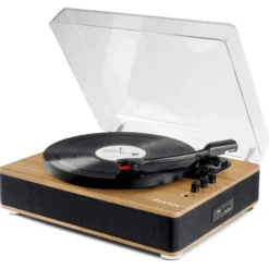Fenton Plattenspieler RP162LW Hellbraun – Hochwertiger Plattenspieler für klassischen Vinylgenuss