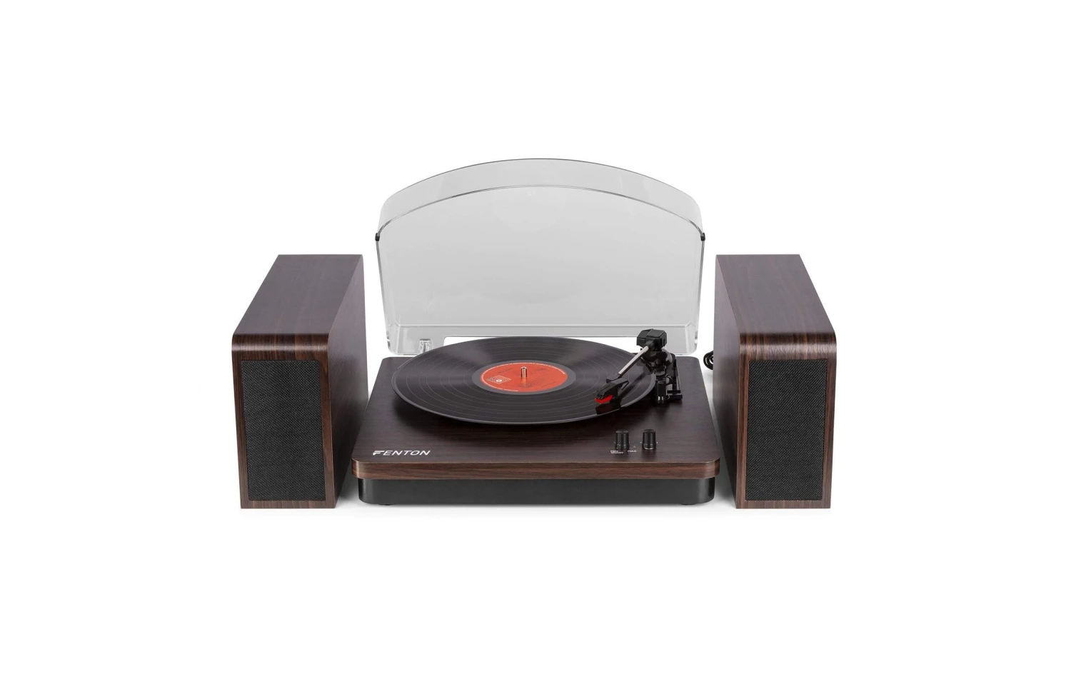 Fenton Plattenspieler RP168DW Dunkelbraun - Hochwertiger Plattenspieler für echten Klanggenuss 2 Fenton Plattenspieler RP168DW Dunkelbraun - Hochwertiger Plattenspieler für echten Klanggenuss – Bild 2