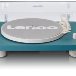 Lenco Plattenspieler LS-50TQ Türkis – Moderner Plattenspieler mit Retro-Design