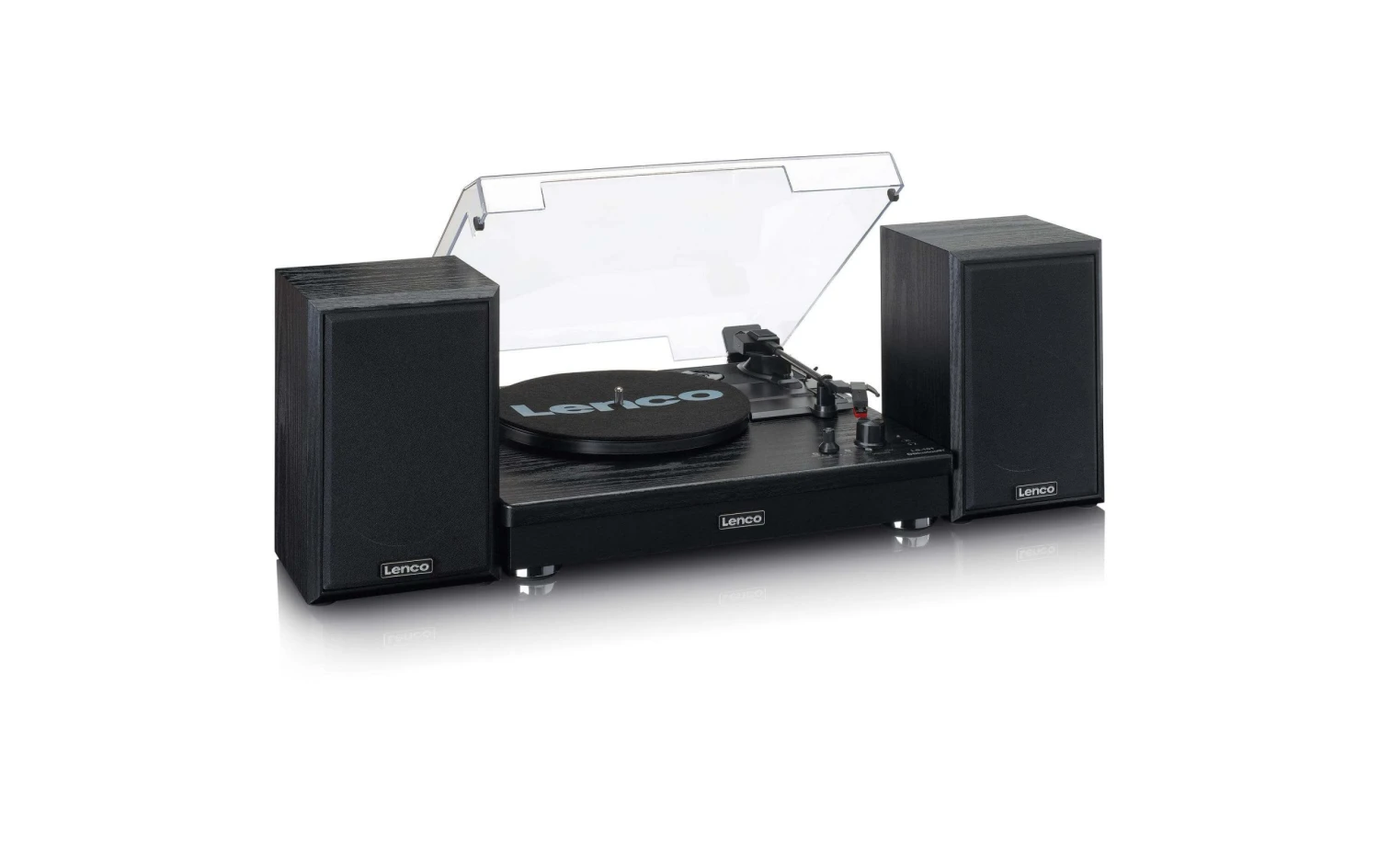 Lenco LS-101BK Schwarz Plattenspieler - Vinyl-Player mit modernem Design 3 Lenco LS-101BK Schwarz Plattenspieler - Vinyl-Player mit modernem Design – Bild 3