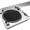 Lenco Plattenspieler L-3808 Weiss - Hochwertiger Plattenspieler mit Vintage-Design