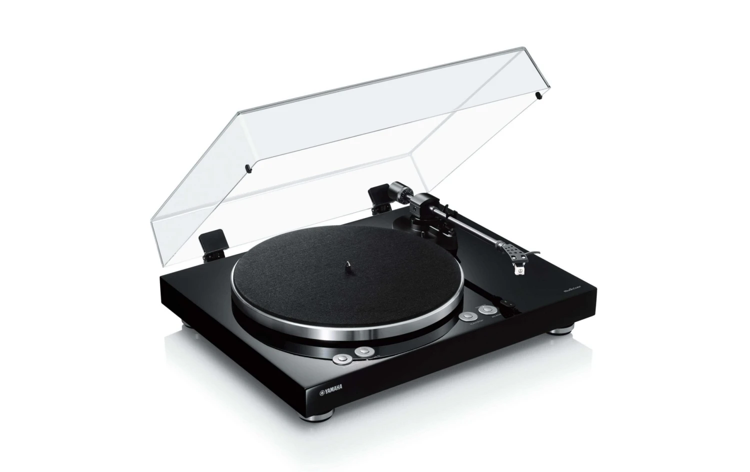 Yamaha MusicCast Vinyl 500 - Hochwertiger Plattenspieler in Schwarz