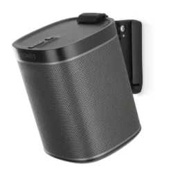Flexson Wandhalterung Sonos PLAY:1 Schwarz - Zubehör Multiroom für optimale Platzierung