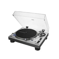 Audio-Technica AT-LP140XP Silber - Professioneller Plattenspieler für DJs und Musikliebhaber