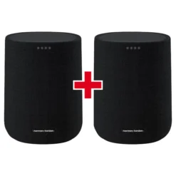 HarmanKardon Citation ONE Duo Pack Schwarz - Bluetooth, WLAN, Google Assistant - Multiroom